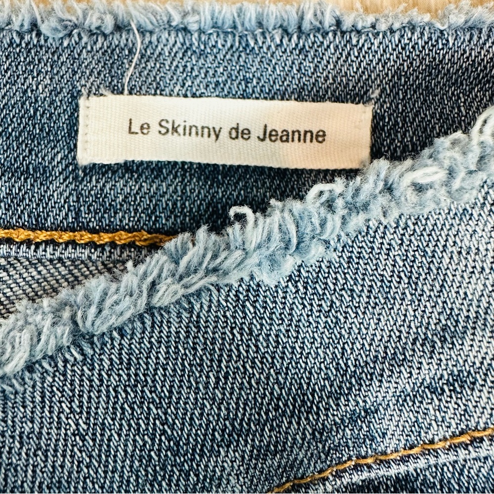 Frame Denim Women's Le Skinny de Jeanne Distressed Blue Jeans Size 28 - Picture 7 of 9